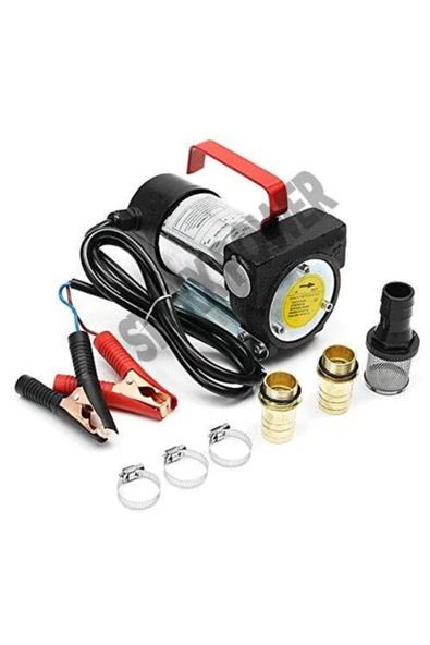 STAXX POWER  12v Kendinden Emişli Elektrikli Taşınabilir Yakıt Sıvı Yağ Aktarma Mazot Pompası Paslanmaz Gövdeli - 3