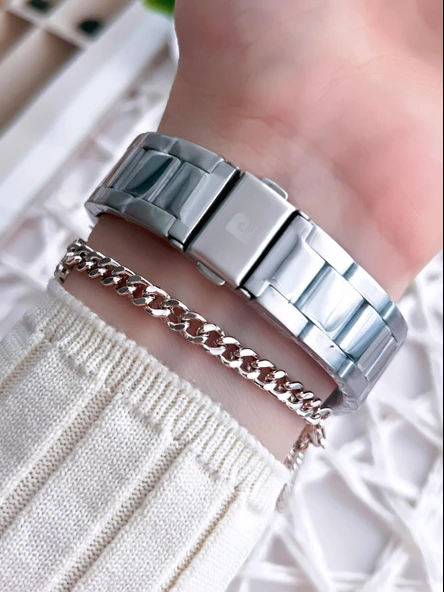 Pierre Cardin Çelik Kordon 2 Yıl Garantili 3 Atm Suya Dayanıklı Kadın Kol Saati BPR.80082F05 - Resim 3