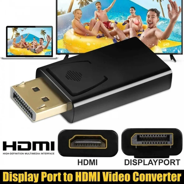 DisplayPort to HDMI 4K Çevirici Adaptör (DisplayPort v1.2 Destekli) - 3