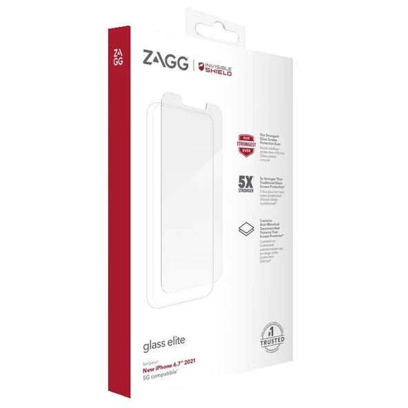 ZAGG Invisible Shıelo İphone 14 Plus & 13 Pro Max Elite Kırılmaz Cam Ekran Koruyucu