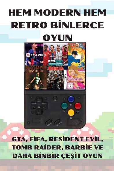 20.000 Oyunlu AMOLED Ekranlı Atari El Konsolu Retro Oyun Keyfi - 4