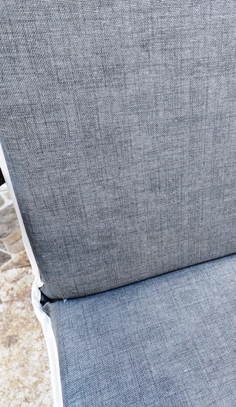 1 Adet Komutan Arkalıklı Sandalye Minderi, Extra Kalın (Kalınlık 5cm)-Haki - 2