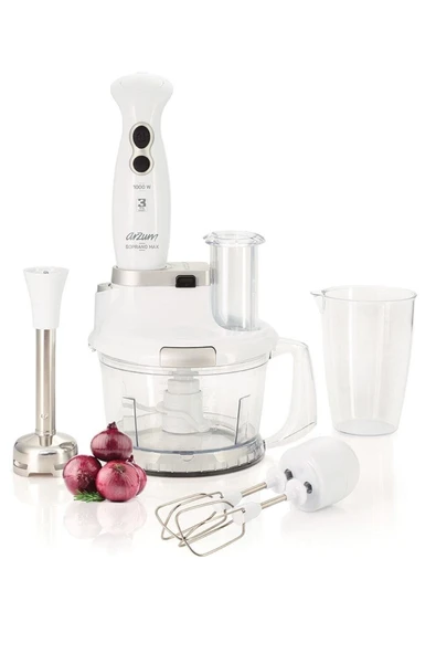 Arzum Ar1004 Soprano Max Multi Beyaz 1000 W Blender Seti - 6