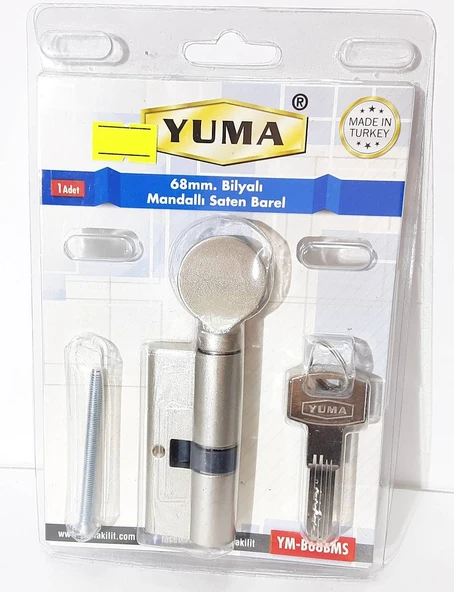 YUMA 68 MM BİLYALI MANDALLI SATEN BAREL YM-B68BMS