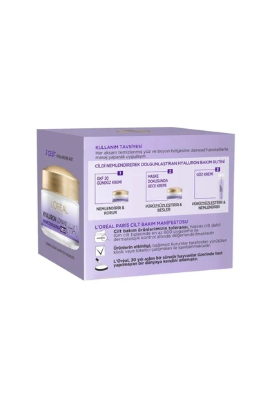 Loreal Paris Gündüz + Gece Kremi Uzmanı Seti - Hyaluron Expert Set - 6