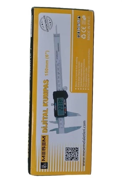 150 Mm Mekanik Çelik Kumpas Özel Kutulu Hassas Manuel Ölçü Aleti - 7