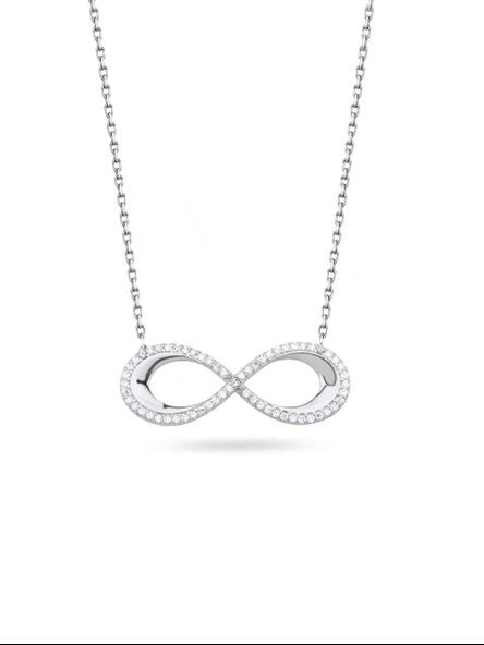 Sonsuzluk Model Gorgeous Kadın Gümüş Kolye ürün görseli