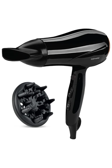 GOLDMASTER MİLENA IN-6116 KATLANABİLİR SAÇ KURUTMA MAKİNESİ SİYAH