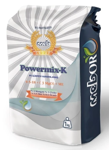 Powermix-K 0-5-18 + 3MgO + ME 1 Kg Toz Gübre