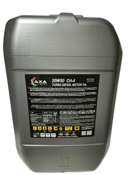 AXA LUBRİCANTS Axa Lubricants 20W50 16 Lt Motor Yağı (Üretim YILI:2024) - 2