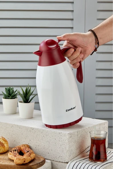 Cooker Spring 1,3 Litre Özel Cam Termos Ev ve Piknik Termosu - CKR2099-B - 4