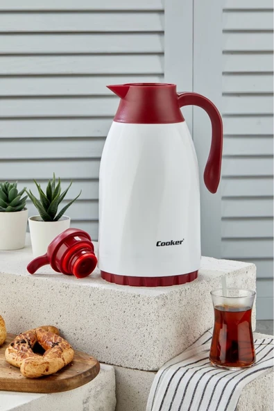 Cooker Spring 1,3 Litre Özel Cam Termos Ev ve Piknik Termosu - CKR2099-B - 2