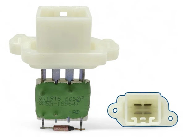 Fiesta Kalorifer Rezistansı - Ford Focus Fusion Mondeo Kuga C-Max 3M5H18B647AD - 3M5H-18B647-AD