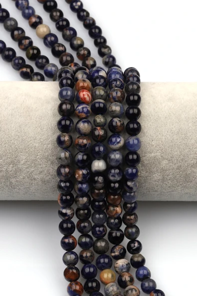 Sodalit (A Kalite) Doğal Taş Dizi 6 mm Küre Kesim ürün görseli