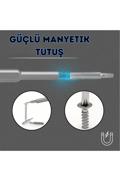 VANCKEY  24 Parça Saatçi PC Gözlük Mıknatıslı Tornavida Seti Özel Kutulu - 7