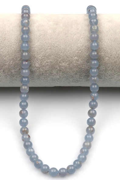 Anjelit (A Kalite) Doğal Taş Dizi 6 mm Küre Kesim - 2