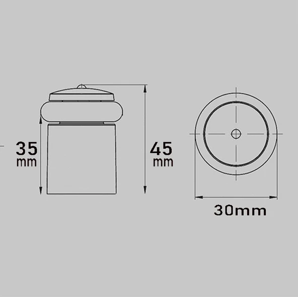 Şeffaf Kapı Yer Stoperi Çarpma Duvar Koruyucu Durdurucu Tampon - 2 Adet - 3