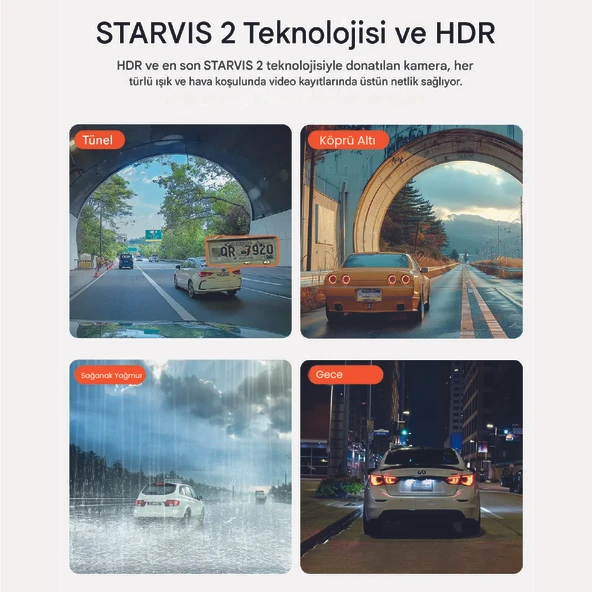 Vantrue Nexus 2X Çift Yönlü Araç içi Kamera - 5