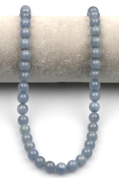 Anjelit (A Kalite) Doğal Taş Dizi 8 mm Küre Kesim - Resim 2