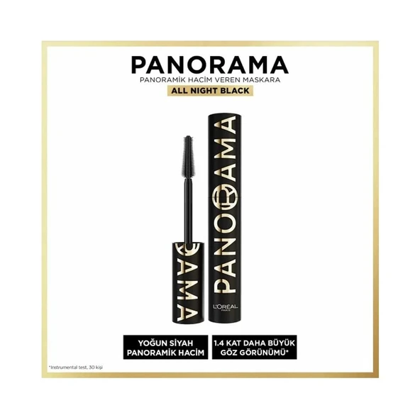 Loreal Parıs Panorama Hacim Veren Mascara All Nıght Yoğun Siyah