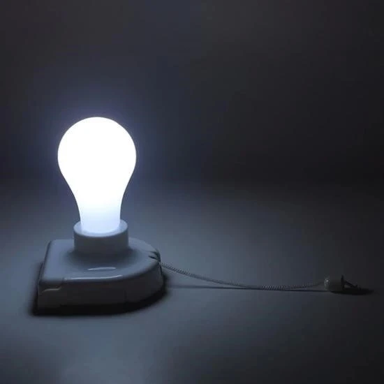 Pratik Pilli Aç Kapa İpli Çek Yak Taşınabilir Led Ampül Lamba - 4