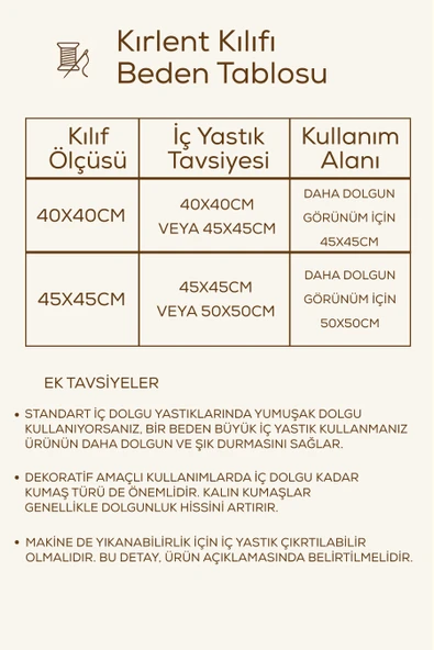 Tüylü ve Desenli Kırlent - 40x40 cm Şık ve Konforlu Dekoratif Yastık - Resim 3