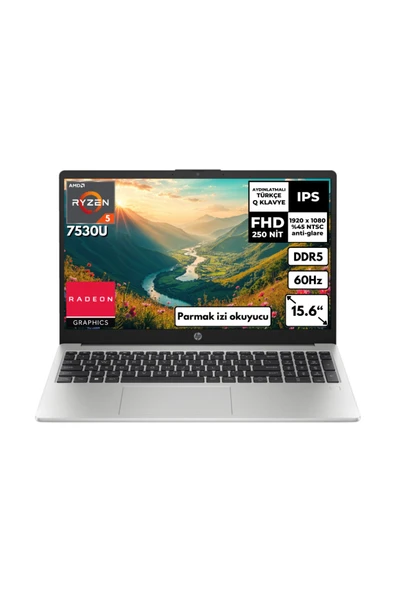 HP 255 G10 Ryzen 5-7530U 32 GB 2 TBSSD 15.6″ FHD FreeDos  8A547EABT25