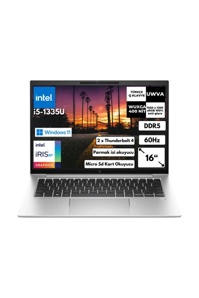 HP EliteBook 840 G10 i7-1355U 40-GBDDR5 2 TBSSD WUXGA 14″ Windows 11 Pro Notebook  819H1EABT26