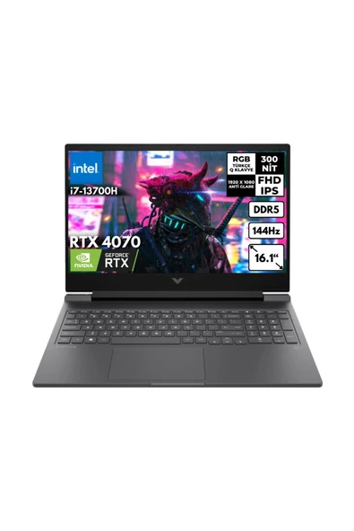 HP Victus 16-R0071NT i7-13700H 40GB 256GBSSD RTX4070 8GB 144Hz 16.1"FHD
