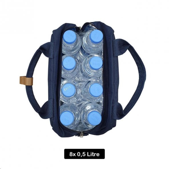 Termo Termal Kol Çantası 8 Litre Termos Çanta Buzluk Lacivert - 3
