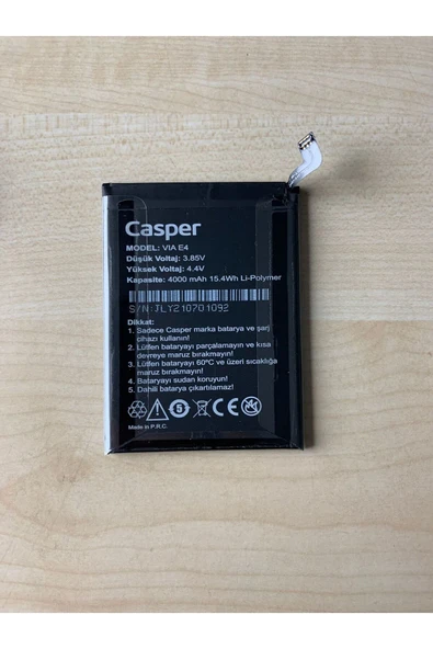 CASPER VİA E4 BATARYA