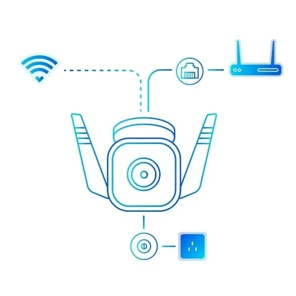 Tp-Link Tapo TC65 3MP Full HD Kamera Wi-Fi 1080p Gece Görüşlü - 4