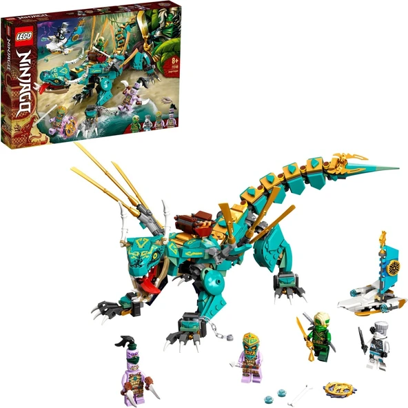 LEGO® NINJAGO® Orman Ejderhası 71746 Yapım Seti; Hareketli Ejderha Oyuncağı ve NINJAGO Lloyd ve Zane'i İçeren Ninja Oyun Seti (506 Parça)