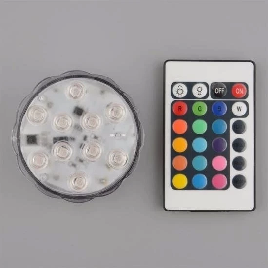 Su Geçirmez Kumandalı Renk Değiştiren Rgb Su Altı Led Lamba Spot - 6