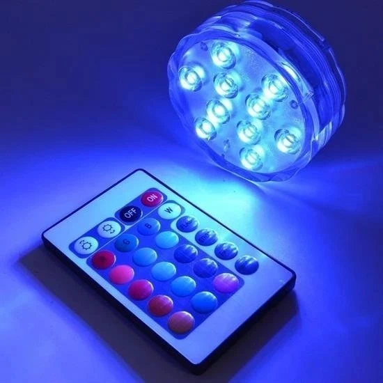 Su Geçirmez Kumandalı Renk Değiştiren Rgb Su Altı Led Lamba Spot - 3