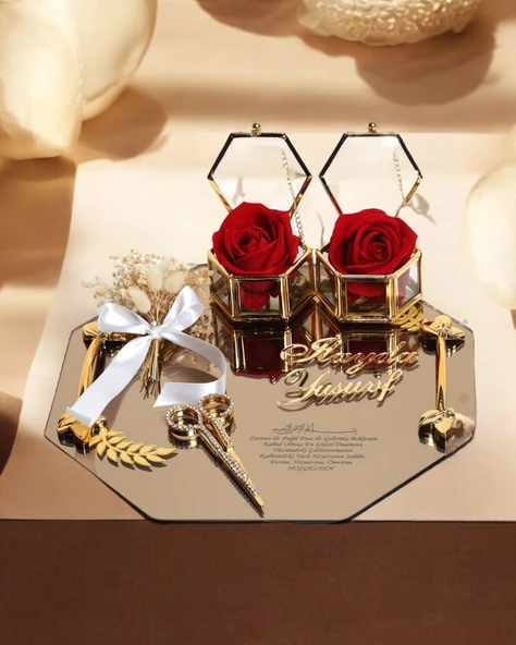 Affinity Söz Nişan Tepsisi Beyaz