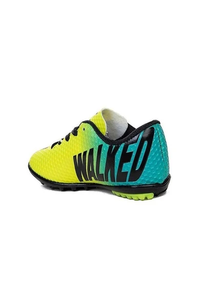 Walked 401-25 Çocuk Halı Saha Krampon Sarı Turkuaz 31-35 - 3