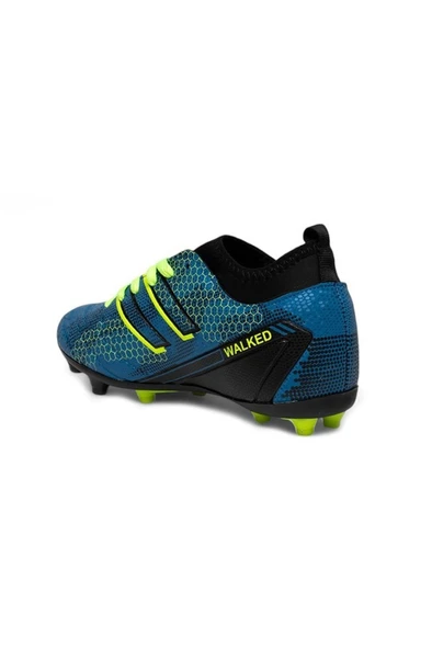 Walked 107-25 Halı Saha Çivili Krampon Mavi Sarı 36-39 - 3