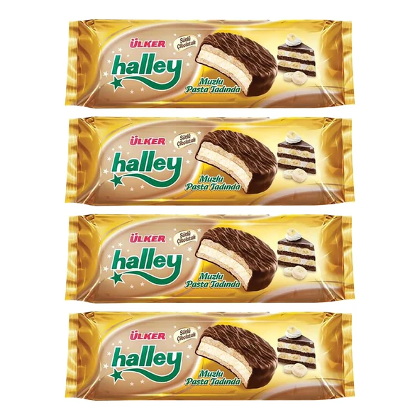 Ülker Halley Muzlu Pasta Tadında 210 gr 7 li x 4 Adet