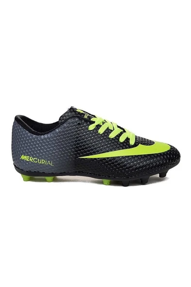 Walked 401-25 Çocuk Halı Saha Çivili Krampon Siyah Sarı 31-35 - 2