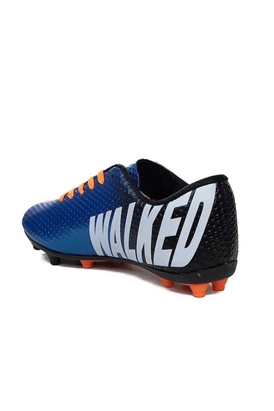 Walked 401-25 Halı Saha Çivili Krampon Mavi Turuncu 36-39 - 3