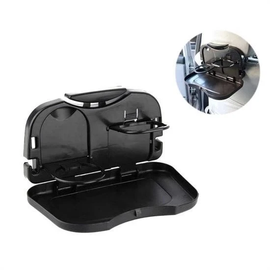 Araba Koltuk Arkası Katlanabilir Tepsi Siyah