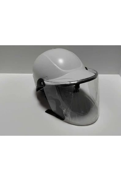 -SİPERLİKLİ JOKEY KASK-BEYAZ RENK-YERLİ ÜRETİM-MOD1