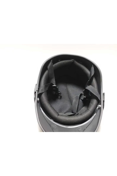 -SİPERLİKLİ JOKEY KASK-SİYAH RENK-YERLİ ÜRETİM-MOD1 - 5