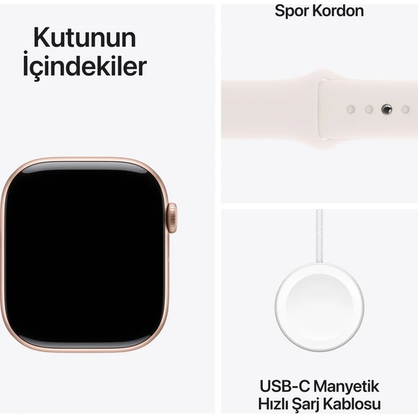 Apple Watch Series 10 Gps 46MM Rose Gold Aluminium Case With Light Blush Sport Band - S/m - 9