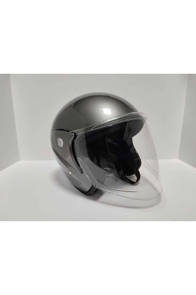 -YARIM KASK ITHAL-SEDEFLİ FÜME RENK-YAZLIK KASK- - 3