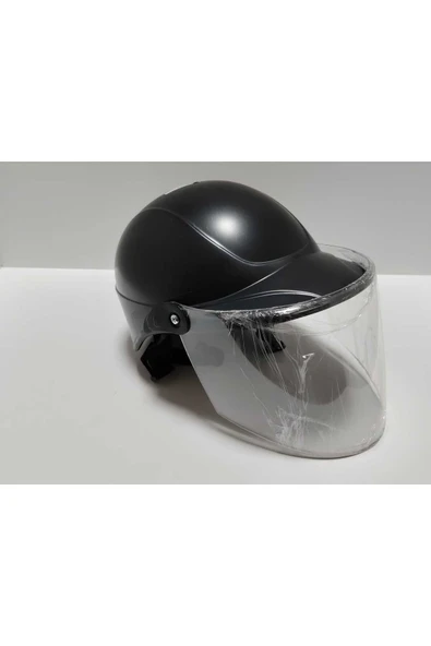 -SİPERLİKLİ JOKEY KASK-SİYAH RENK-YERLİ ÜRETİM-MOD1