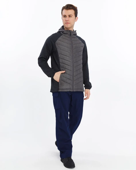 Mapamyumco Erkek Hybrid Ceket-FÜME - Resim 2