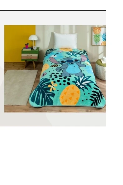 Taç Yeni Sezon Lisanslı Disney Lilo-Stitch Sunset Battaniye