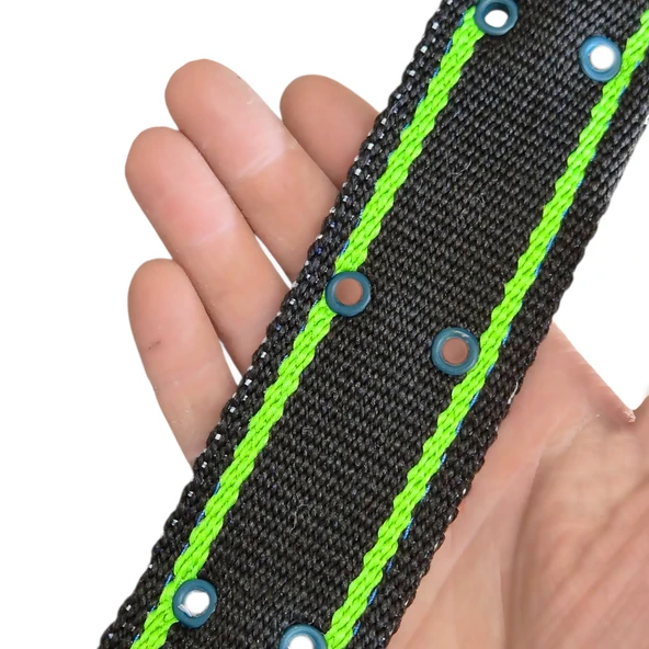 Çift Tokalı Köpek Boyun Tasması Büyük Irk 82cm Kilitli Karabinalı Palaska Kangal Tasma - 3